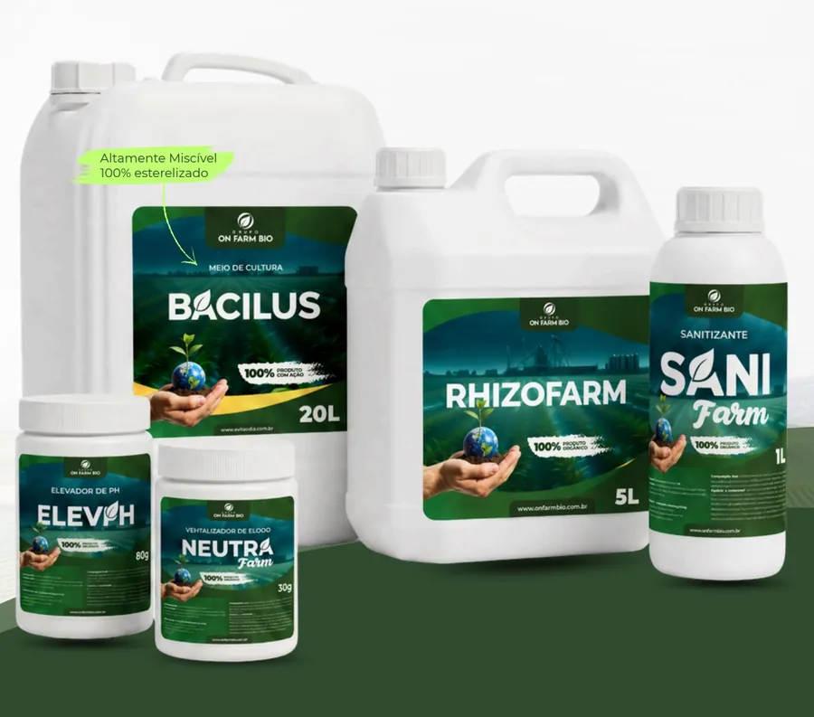 Embalagens do Kit Rhizofarm