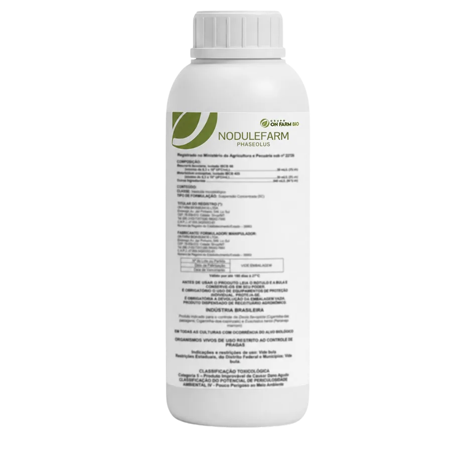 Frasco de 1 litro do NoduleFarm Phaseolus